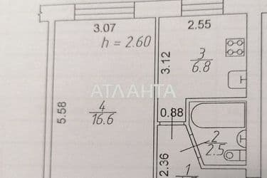 1-комнатная квартира по адресу Вишневского ген. Пер. (площадь 30,7 м²) - Atlanta.ua - фото 26