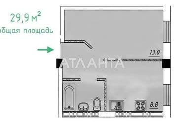 1-кімнатна квартира за адресою вул. Інглезі (площа 29,9 м²) - Atlanta.ua - фото 23