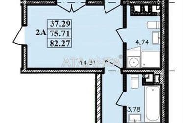 2-комнатная квартира по адресу ул. Франко Ивана (площадь 82,5 м²) - Atlanta.ua - фото 15