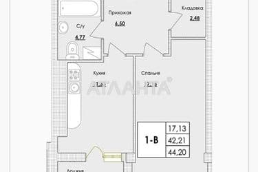 1-комнатная квартира по адресу ул. Пивоварная (площадь 44,3 м²) - Atlanta.ua - фото 14