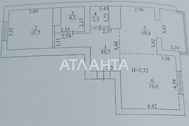 3-комнатная квартира по адресу ул. Чехова (площадь 68 м²) - Atlanta.ua - фото 16