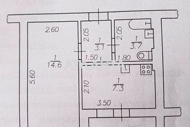 1-комнатная квартира по адресу ул. Проездная (площадь 31 м²) - Atlanta.ua - фото 13