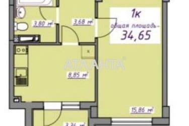 1-кімнатна квартира за адресою вул. Торгова (площа 34,6 м²) - Atlanta.ua - фото 14