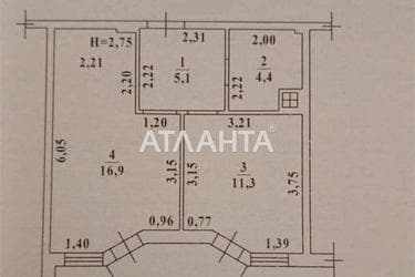 1-комнатная квартира по адресу ул. Радужный м-н (площадь 39,5 м²) - Atlanta.ua - фото 14