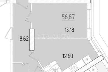 2-комнатная квартира по адресу ул. Краснова (площадь 56,9 м²) - Atlanta.ua - фото 10