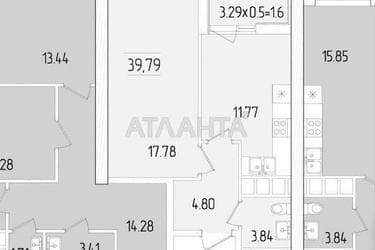 1-комнатная квартира по адресу ул. Краснова (площадь 39,8 м²) - Atlanta.ua - фото 8