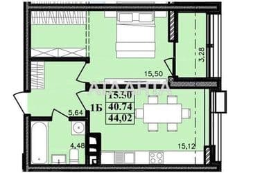 1-комнатная квартира по адресу ул. Франко Ивана (площадь 44 м²) - Atlanta.ua - фото 20