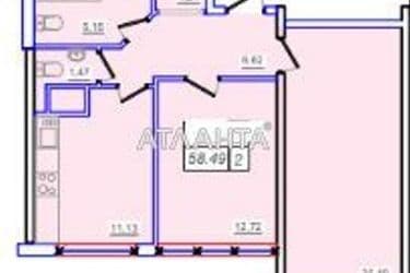 2-кімнатна квартира за адресою вул. Перлинна (площа 59,0 м²) - Atlanta.ua - фото 37