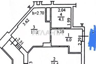 1-кімнатна квартира за адресою Овідіопольська дор. (площа 40 м²) - Atlanta.ua - фото 24