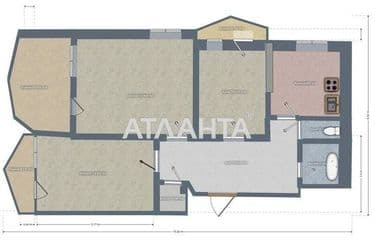 3-комнатная квартира по адресу Люстдорфская дор. (площадь 74 м²) - Atlanta.ua - фото 30