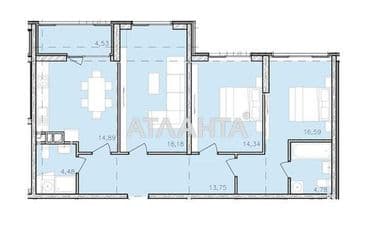 3-rooms apartment apartment by the address st. Franko Ivana (area 93,1 m²) - Atlanta.ua - photo 29