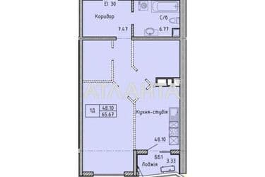 1-room apartment apartment by the address st. Shevchenko pr (area 65,7 m²) - Atlanta.ua - photo 24