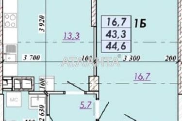 1-кімнатна квартира за адресою Овідіопольська дор. (площа 45,4 м²) - Atlanta.ua - фото 17