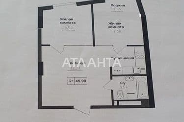 2-rooms apartment apartment by the address st. 7 km ovidiopolskoy dor (area 46 m²) - Atlanta.ua - photo 10