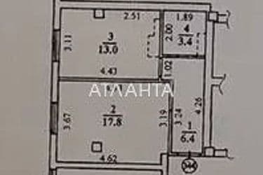 1-комнатная квартира по адресу ул. Разумовская (площадь 40,6 м²) - Atlanta.ua - фото 30