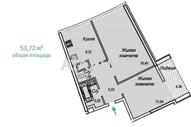 2-комнатная квартира по адресу ул. Генуэзская (площадь 55,4 м²) - Atlanta.ua - фото 22