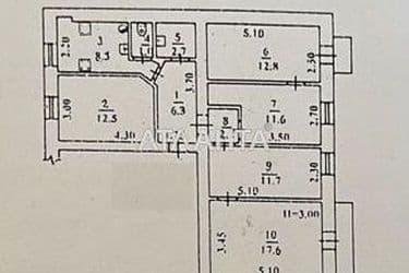 Багатокімнатна квартира за адресою вул. Рішельєвська (площа 88,5 м²) - Atlanta.ua - фото 38