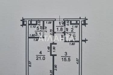 1-кімнатна квартира за адресою вул. Літературна (площа 45 м²) - Atlanta.ua - фото 21