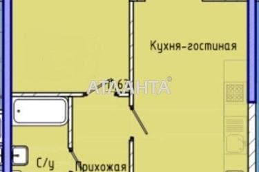 1-комнатная квартира по адресу ул. Каманина (площадь 40 м²) - Atlanta.ua - фото 14