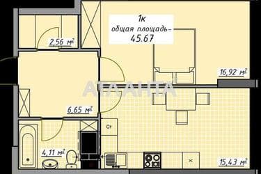 1-комнатная квартира по адресу Курортный пер. (площадь 45,7 м²) - Atlanta.ua - фото 9