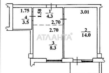 1-комнатная квартира по адресу ул. Гераневая (площадь 32 м²) - Atlanta.ua - фото 10
