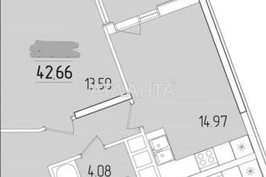 1-комнатная квартира по адресу ул. Краснова (площадь 42,7 м²) - Atlanta.ua - фото 7