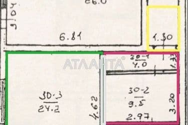 1-room apartment apartment by the address st. Knyazheskaya Baranova (area 41,5 m²) - Atlanta.ua - photo 18