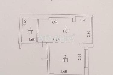 1-room apartment apartment by the address st. Nebesnoy Sotni pr Zhukova marsh pr Leninskoy iskry pr (area 30 m²) - Atlanta.ua - photo 20