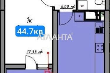 1-комнатная квартира по адресу ул. Генуэзская (площадь 44,7 м²) - Atlanta.ua - фото 7