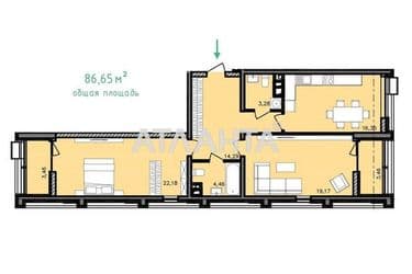 1-кімнатна квартира за адресою вул. Франка Івана (площа 86,7 м²) - Atlanta.ua - фото 9