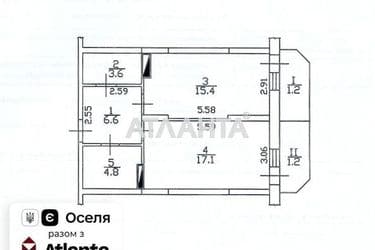 1-кімнатна квартира за адресою вул. Лисогірський узвіз (площа 50 м²) - Atlanta.ua - фото 8