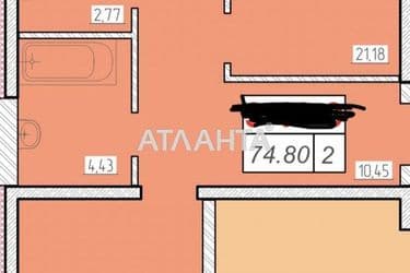 2-rooms apartment apartment by the address st. Zhemchuzhnaya (area 75 m²) - Atlanta.ua - photo 31