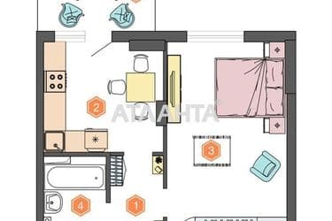 1-кімнатна квартира за адресою вул. Сахарова (площа 39,5 м²) - Atlanta.ua - фото 24