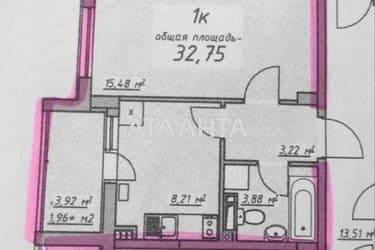 1-комнатная квартира по адресу ул. Массив 10 (площадь 33 м²) - Atlanta.ua - фото 12