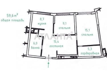 2-rooms apartment apartment by the address st. Kamanina (area 59,6 m²) - Atlanta.ua - photo 15