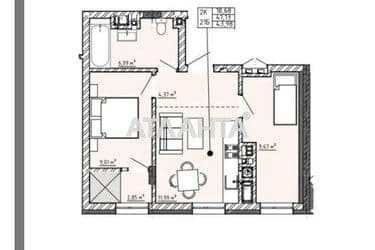 2-комнатная квартира по адресу ул. Орлика Пилипа (площадь 44,0 м²) - Atlanta.ua - фото 8