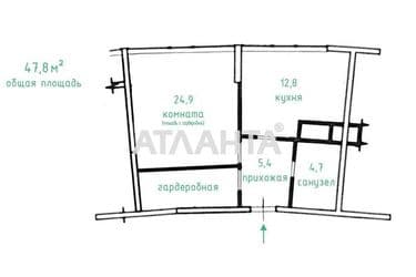 1-room apartment apartment by the address st. Kamanina (area 47,8 m²) - Atlanta.ua - photo 16