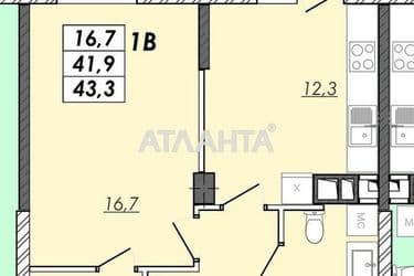 1-кімнатна квартира за адресою Овідіопольська дор. (площа 44 м²) - Atlanta.ua - фото 12