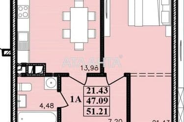 1-room apartment apartment by the address st. Franko Ivana (area 51,2 m²) - Atlanta.ua - photo 32