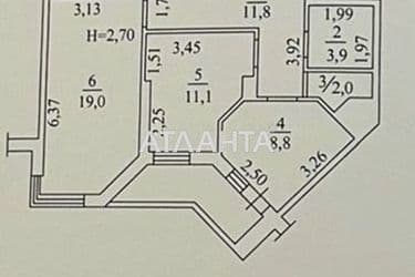 1-кімнатна квартира за адресою Овідіопольська дор. (площа 59 м²) - Atlanta.ua - фото 10