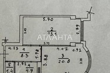 1-кімнатна квартира за адресою вул. Французький бульв. (площа 58 м²) - Atlanta.ua - фото 26
