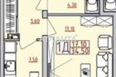 1-кімнатна квартира за адресою вул. Марсельська (площа 34,5 м²) - Atlanta.ua - фото 20