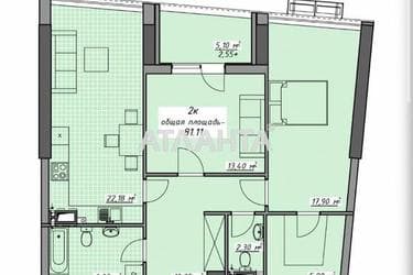 1-кімнатна квартира за адресою Курортний пров. (площа 81 м²) - Atlanta.ua - фото 26