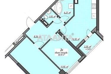 2-комнатная квартира по адресу Глушко ак. Пр. (площадь 65,6 м²) - Atlanta.ua - фото 7