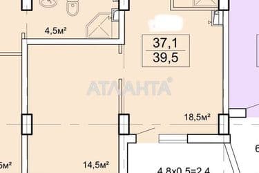1-кімнатна квартира за адресою Ванний пров. (площа 43,4 м²) - Atlanta.ua - фото 22