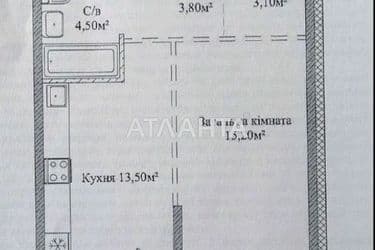 1-комнатная квартира по адресу ул. Варненская (площадь 44 м²) - Atlanta.ua - фото 16