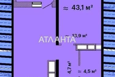 1-комнатная квартира по адресу ул. Варненская (площадь 44,9 м²) - Atlanta.ua - фото 21