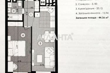1-кімнатна квартира за адресою вул. Стрийська (площа 44,9 м²) - Atlanta.ua - фото 7