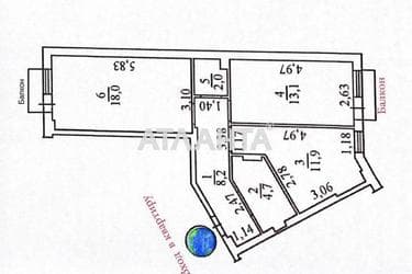 2-кімнатна квартира за адресою Люстдорфська дор. (площа 60 м²) - Atlanta.ua - фото 11