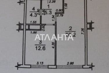 1-комнатная квартира по адресу ул. Жемчужная (площадь 43 м²) - Atlanta.ua - фото 13